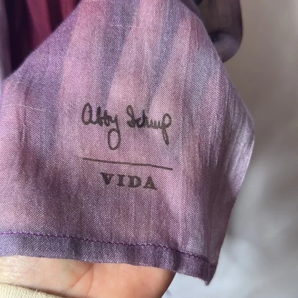 Purple Handmade Indian Scarf - Picture 3 of 5